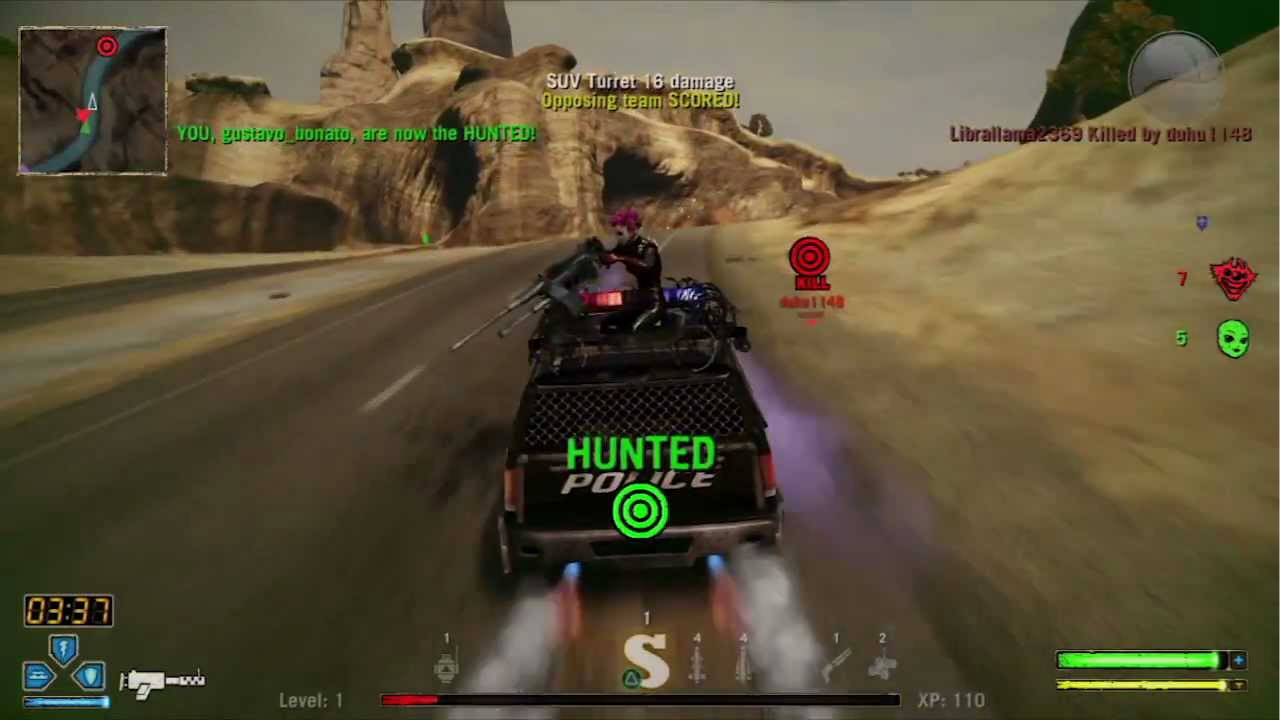 O jogo de PlayStation Twisted Metal