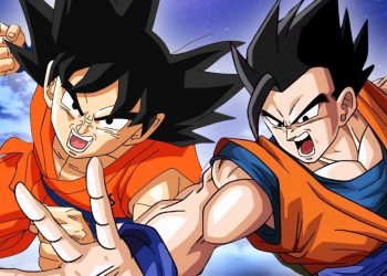 Goku e Gohan em Dragon Ball